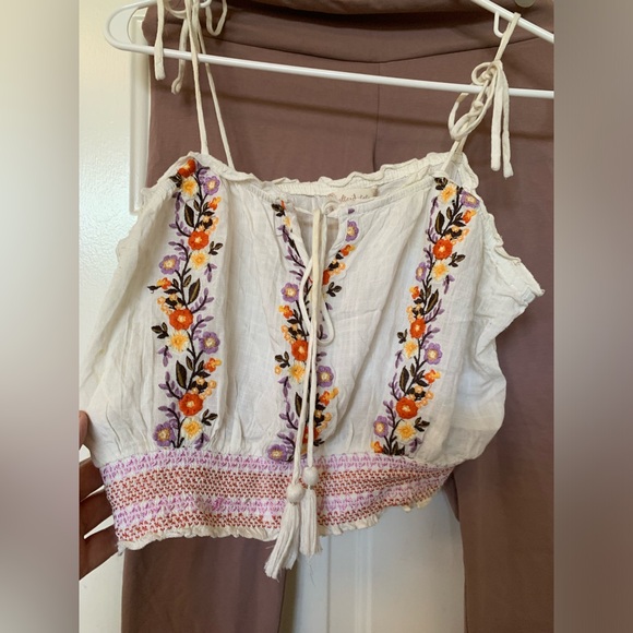 EXPRESS Brown Legging And Altar’d State Embroidered Top 🌴 - Picture 4 of 12